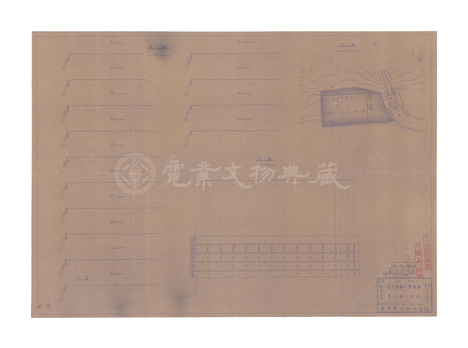 日月潭第二發電所　第九號棄土場
