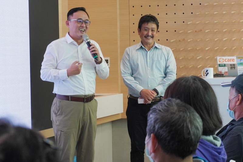 社團法人台灣公民自主發 電行動聯盟林元笠理事長分享送綠電到偏鄉部落的理念實踐