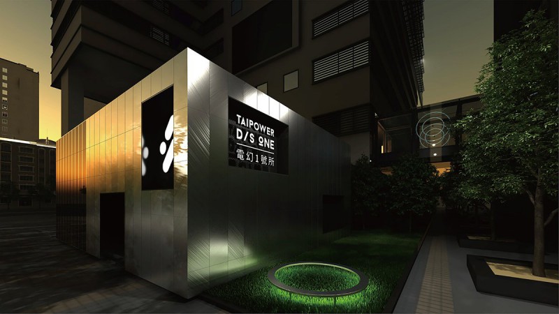 「城市光井」結合互動燈光於日夜呈現不同城市表情。